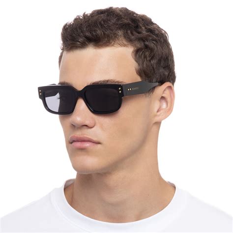 gg1218s gucci|Rectangular frame sunglasses in black acetate .